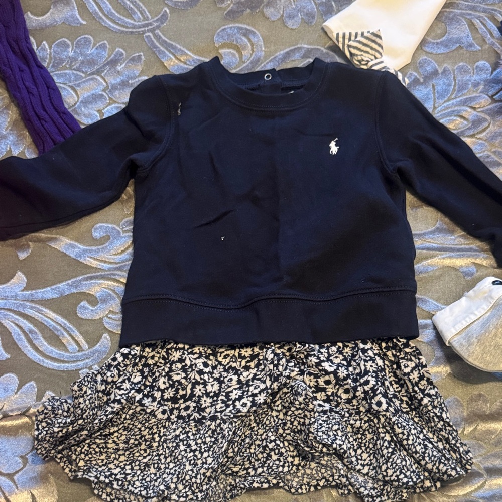 Navy Blue Kids Shirt by [Brand]